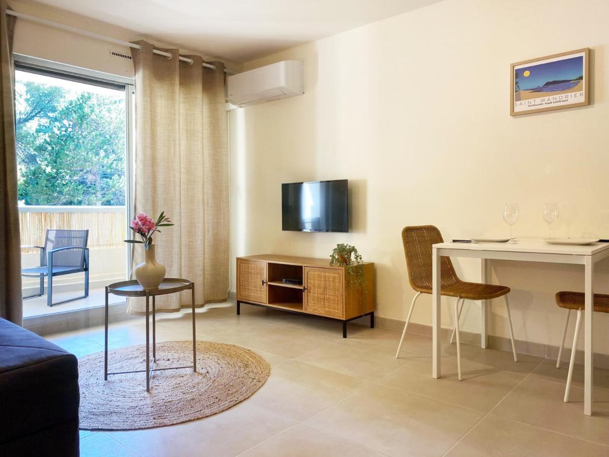 Studio Renove, 5Mn Plage, Terrasse, Clim, Velos Сен-Мандрие-сюр-Мер Экстерьер фото